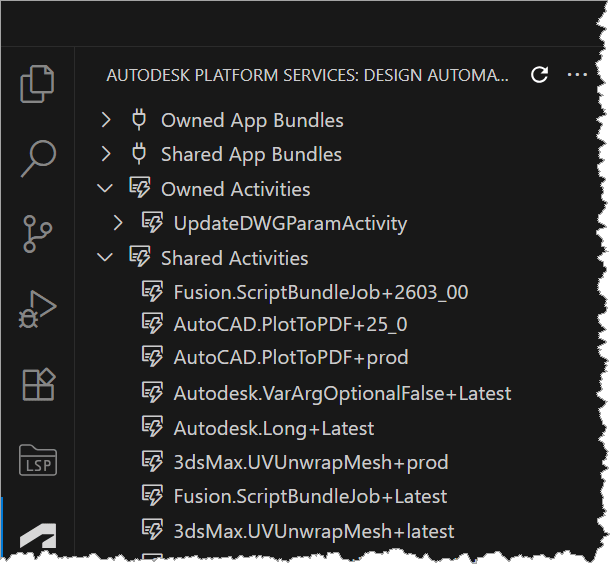 Autodesk Developer Blog : Automation API: Activity と AppBundle の共有